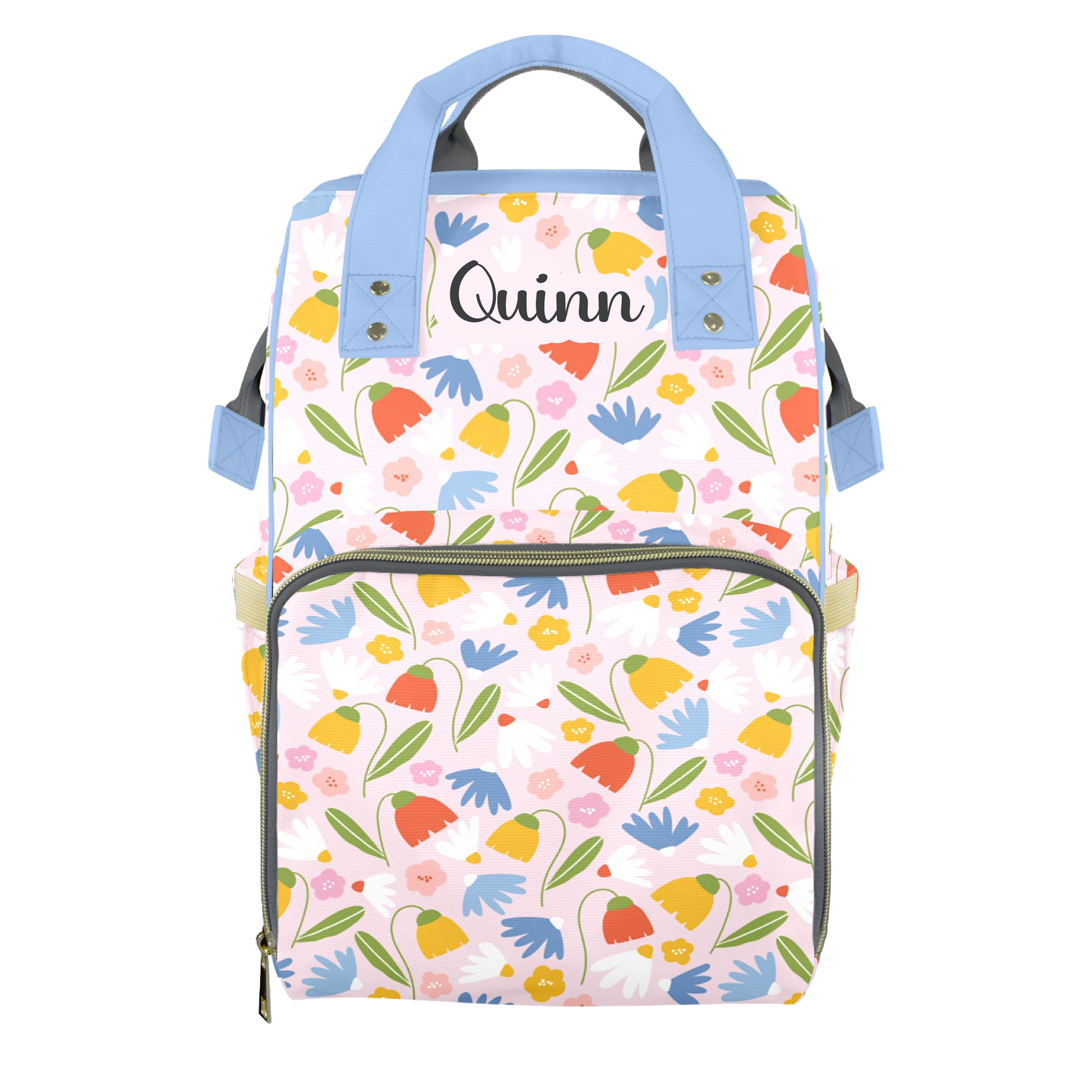 Flower Picking Customizable Diaper Bag