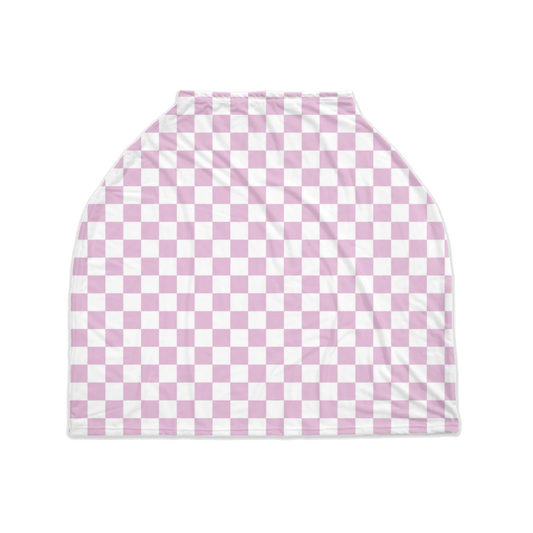 Lilac Checks Nursing Cover