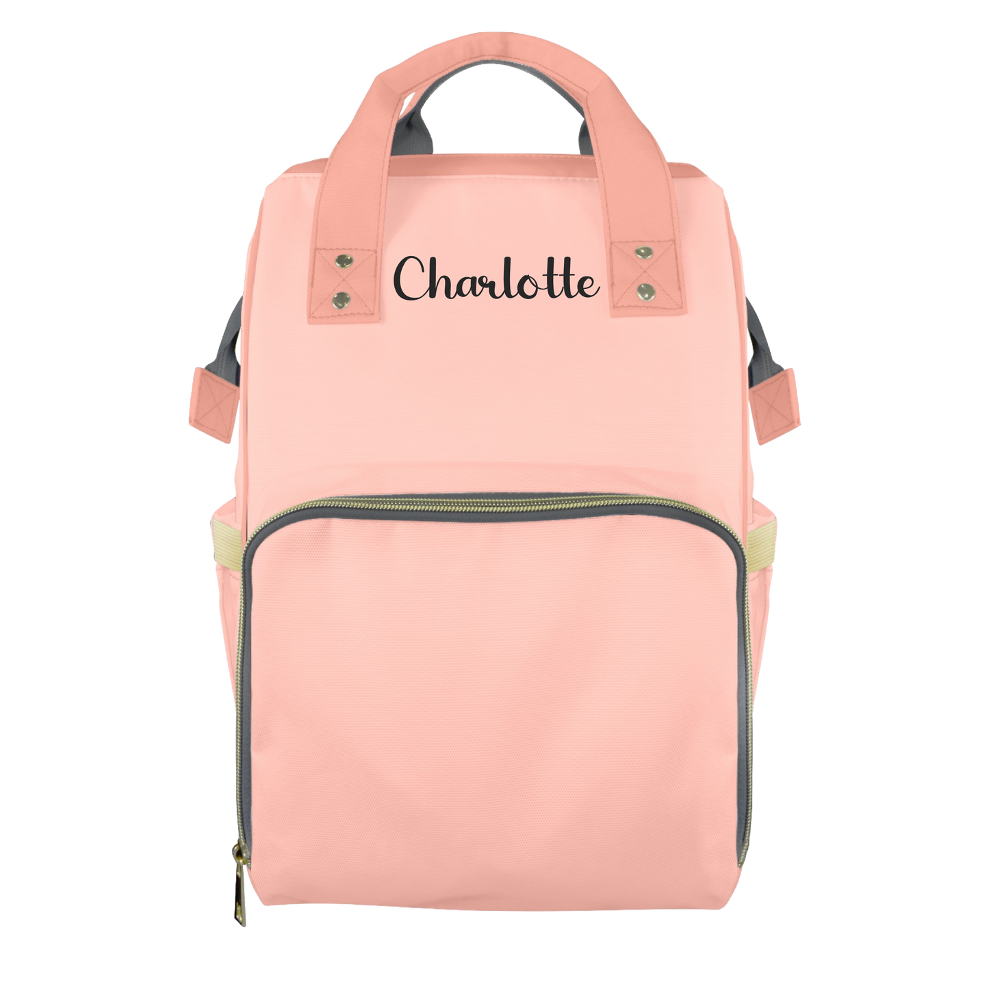 Peach Fuzz Customizable Diaper Bag