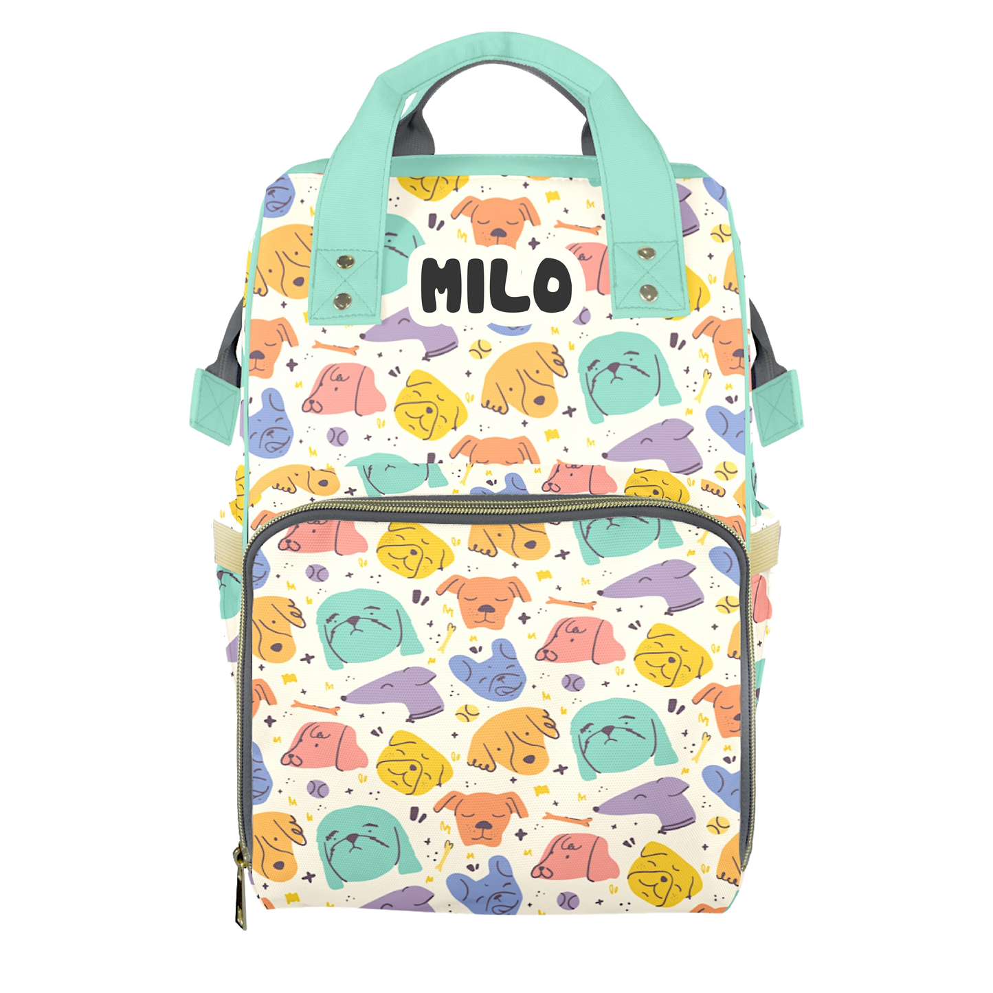 Puppy Party Customizable Diaper Bag
