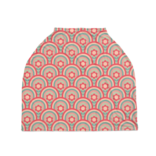 Retro Rainbows Nursing Cover