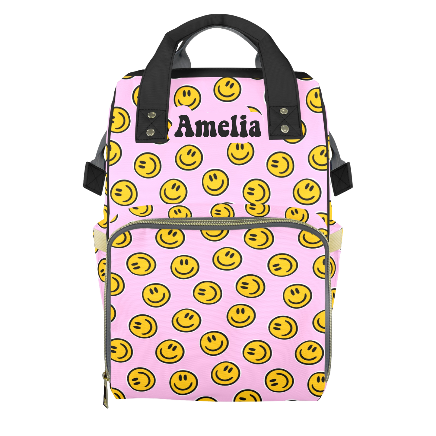 Smiles All Around Customizable Diaper Bag