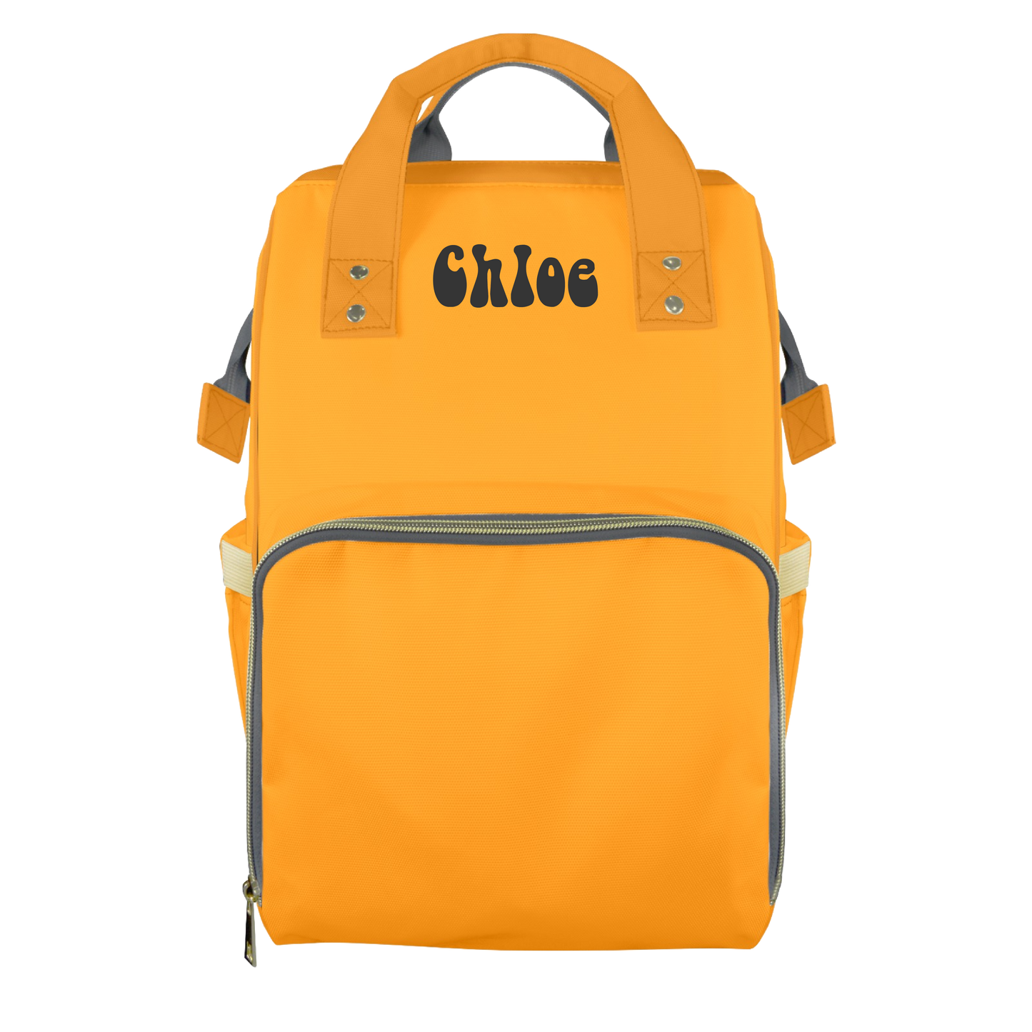 Tangerine Dream Customizable Diaper Bag