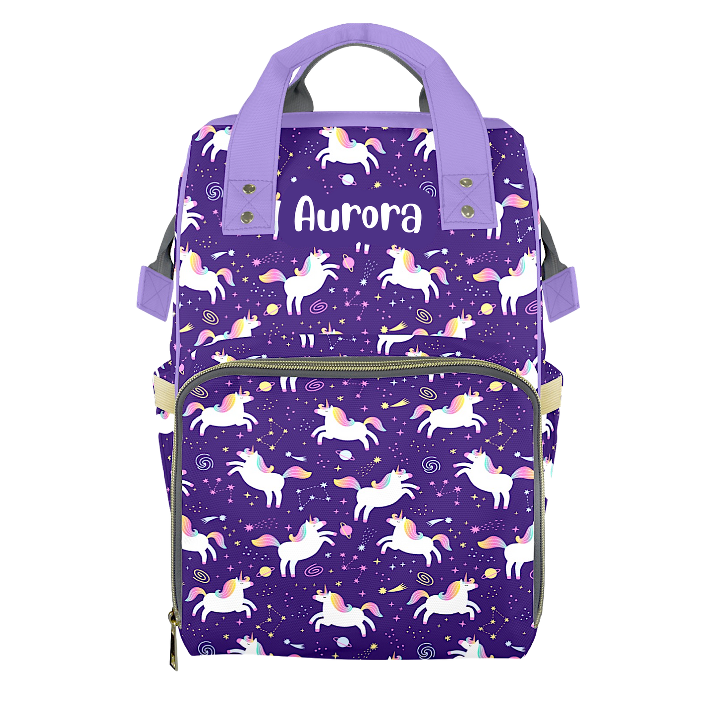 Born A Unicorn Customizable Diaper Bag