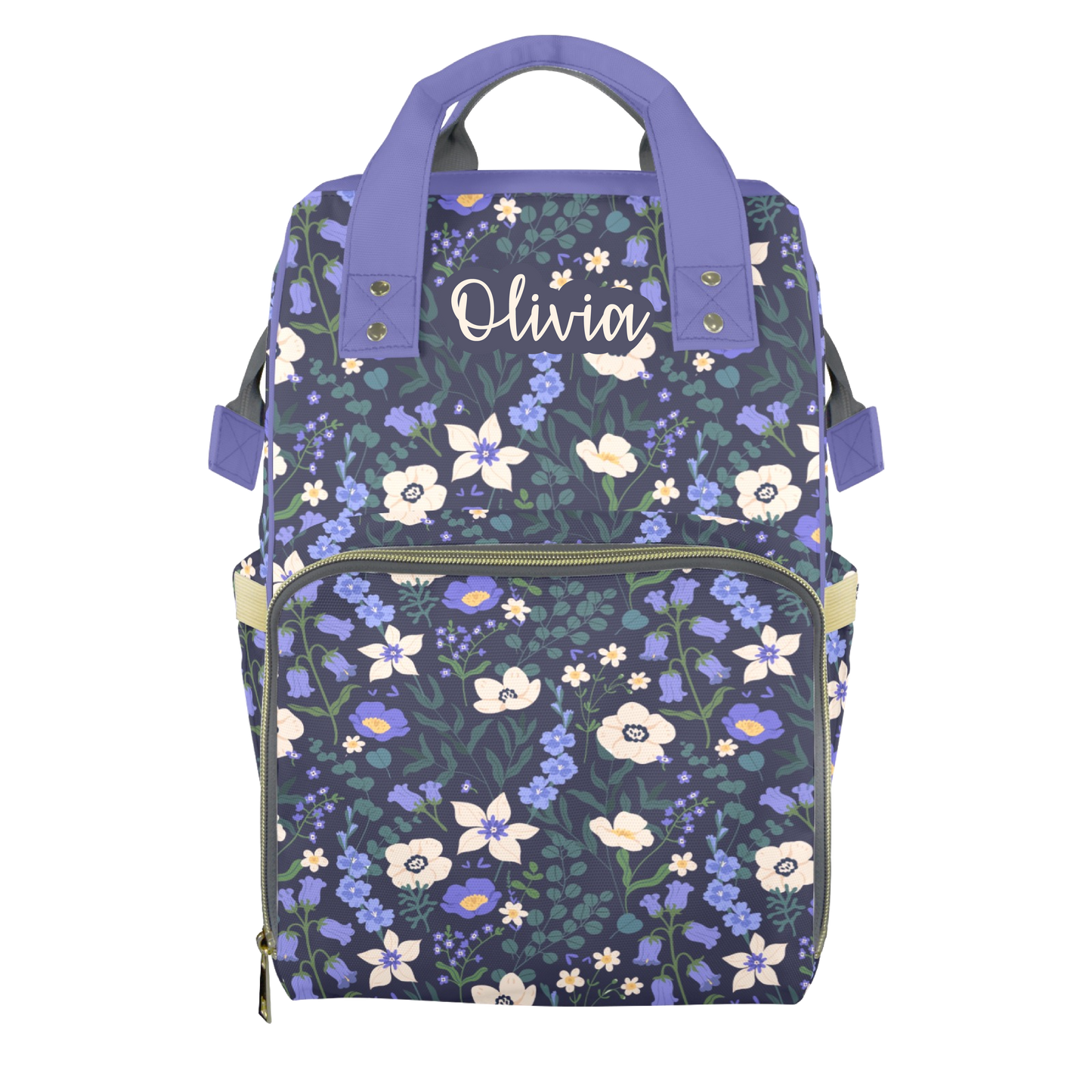 Violet Nights Customizable Diaper Bag