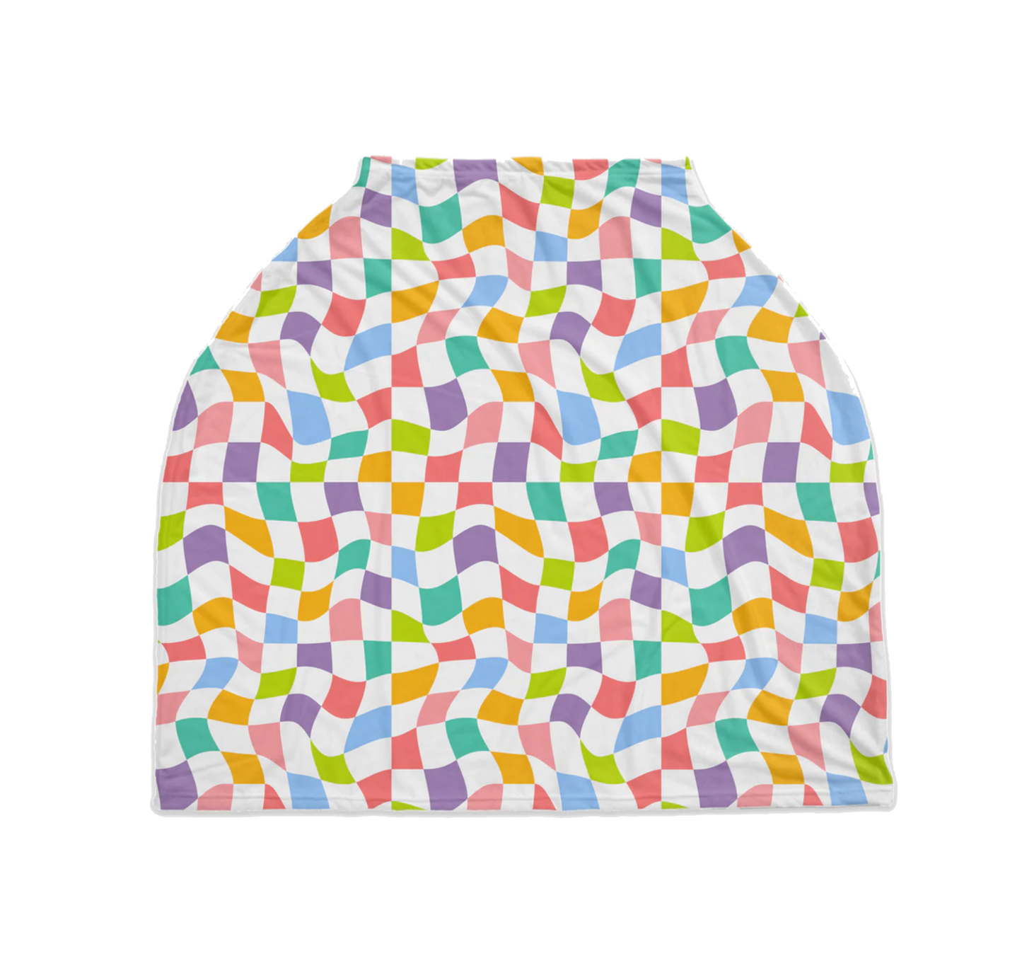 Wavy Checks Nursing Cover