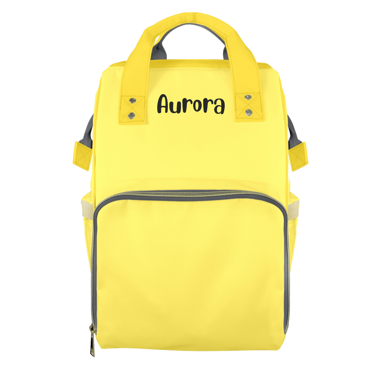 Sunflower Yellow Customizable Diaper Bag